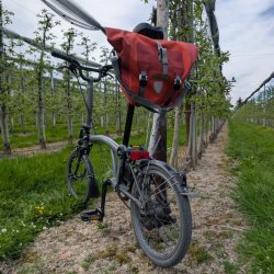 Adapter für Ortlieb Lenkertaschen am Brompton Sattel