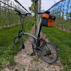 Adapter für Ortlieb Lenkertaschen am Brompton Sattel