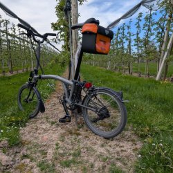 Adapter für Ortlieb Lenkertaschen am Brompton Sattel