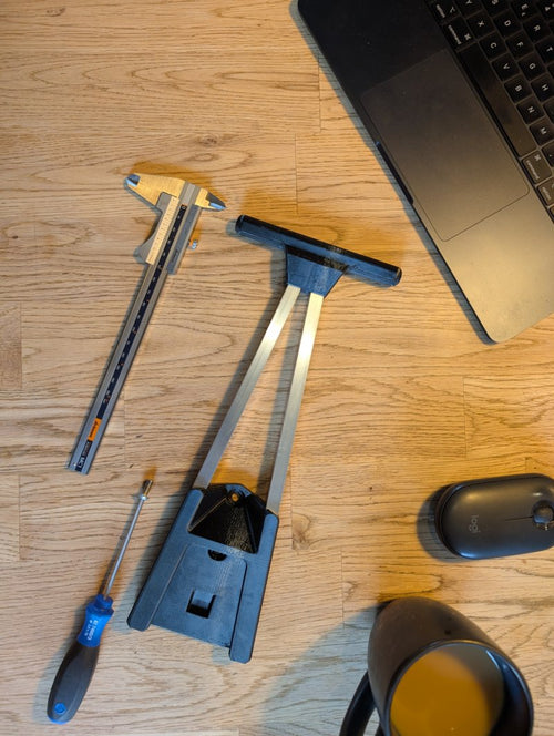 Front Roller Adapter für Brompton & Ortlieb – Frontansicht
